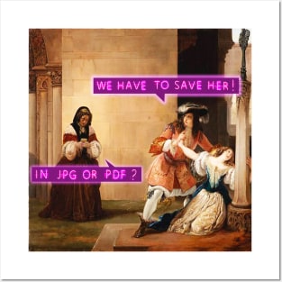 save her! Posters and Art